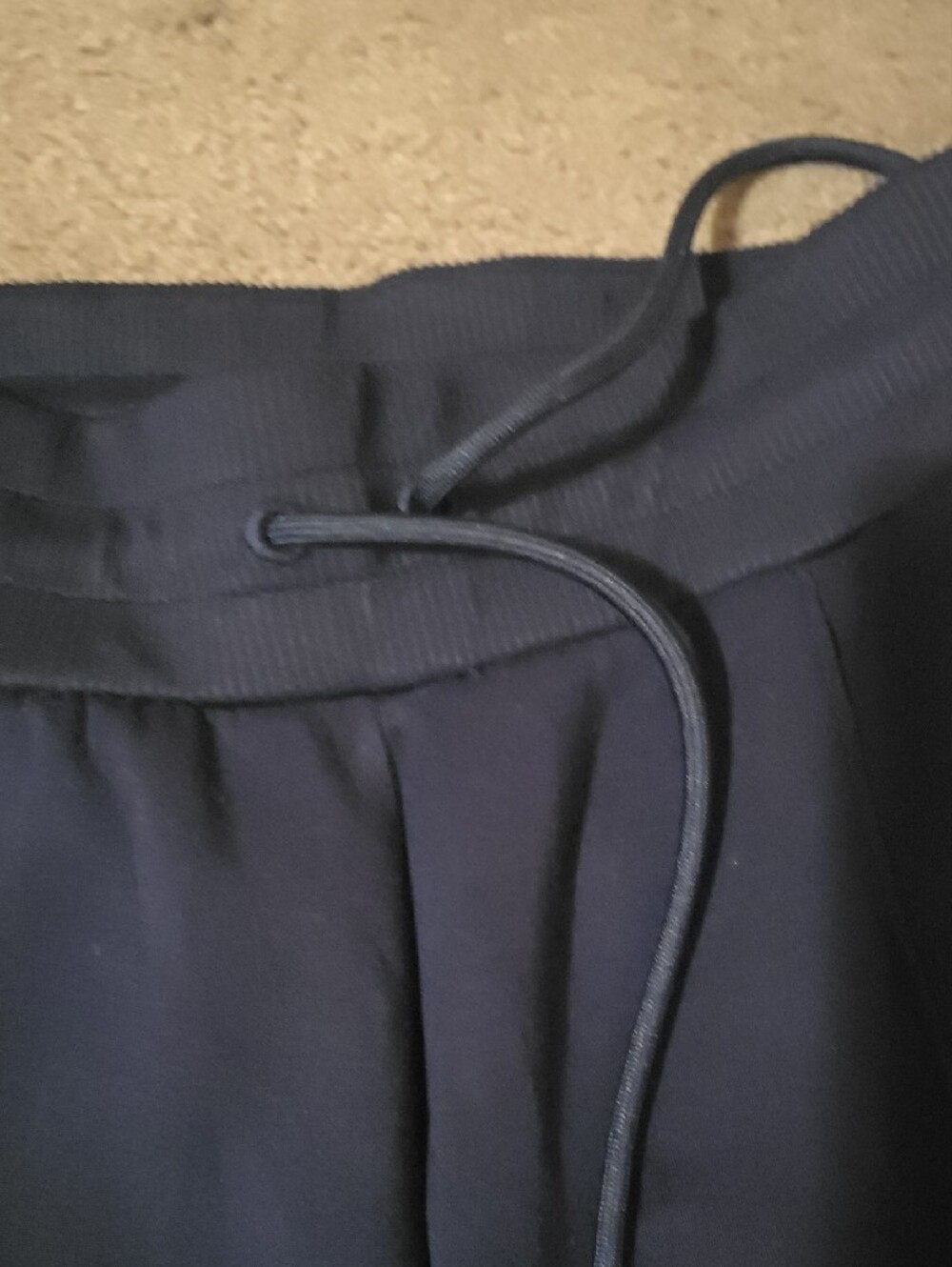 Navy Track Pants with White Contrast Stripes - Picture 4 of 9